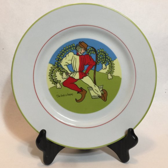 Twelve Days Of Christmas 10 Inch Plate Ten Lords - Picture 1 of 6